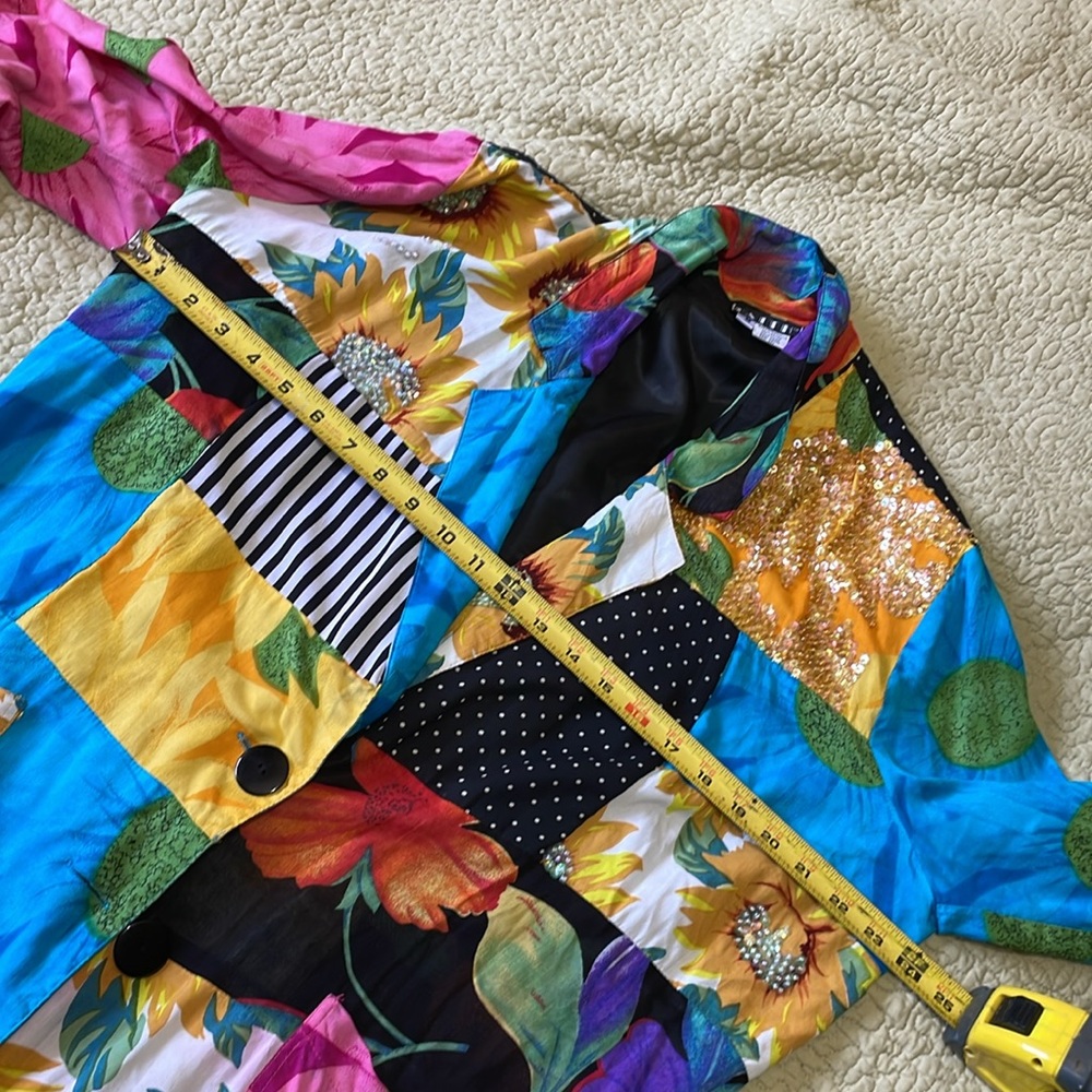 Faith patchwork sequin bohemian jacket - Picture 8 of 9
